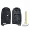 KEYYOU 2/3/4/5BTN Car Smart Key Case Shell For Jeep Grand Cherokee Dodge Ram 1500 Journey Charger Dart Challenger Durango