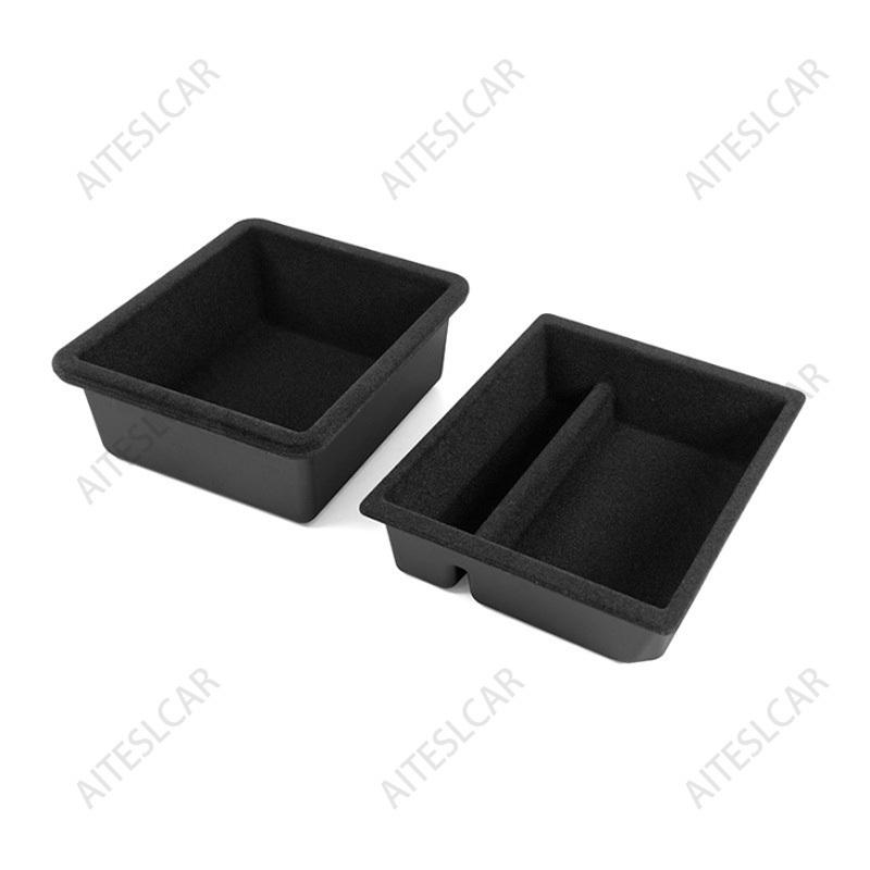 For Tesla Model 3/Y Juniper 2025+ Center Console Organizer Tray Armrest Cubby Drawer Flocking Model Y Storage Box Accessorie