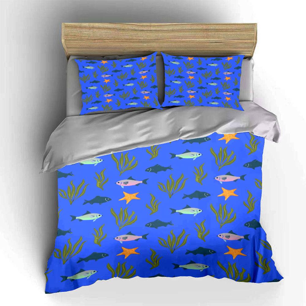 "Serene underwater dreamscape." Bedding sets Duvet covers Pillowcases(1* Duvet Cover 2* Pillowcases without duvet insert)