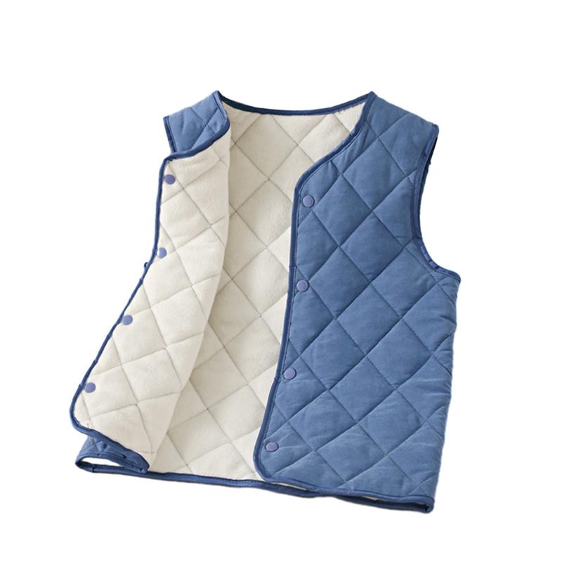 

Детский теплый хлопковый жилет-кардиган на пуговицах для детей 1-8 лет 160