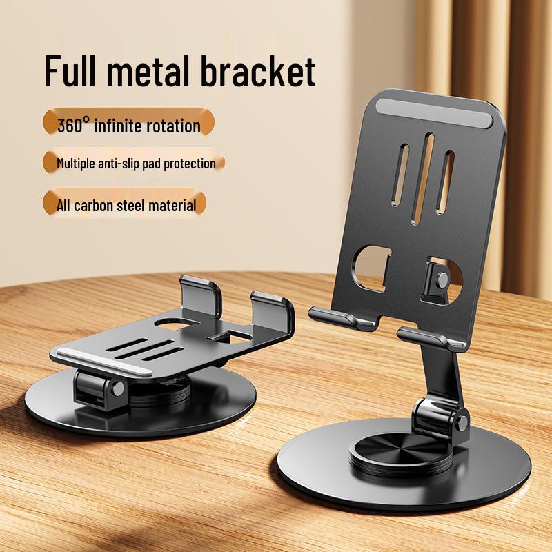 All-Metal Rotating Aluminum Desktop Tablet and Phone Stand