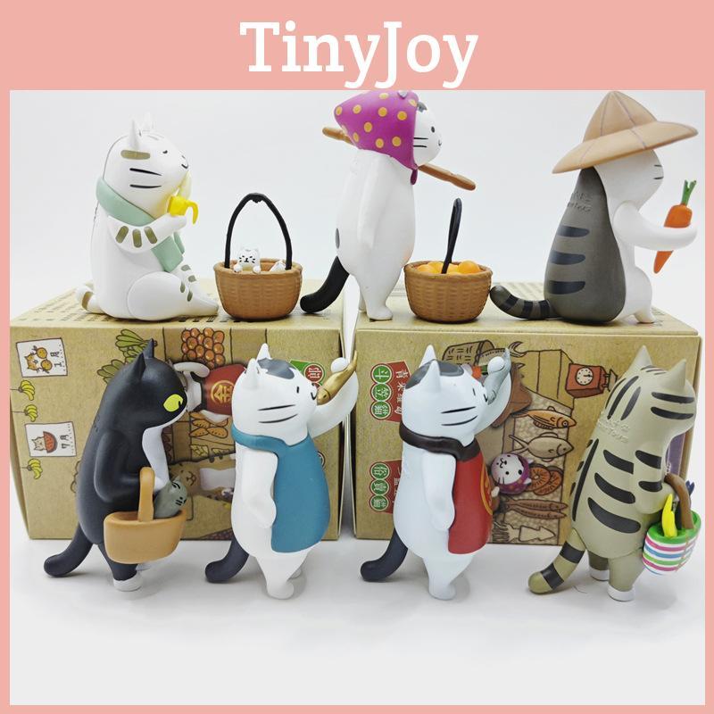 Adorable Pvc Collectible Blind Box Figurine Of Miss Cat Toy Model Display Piece