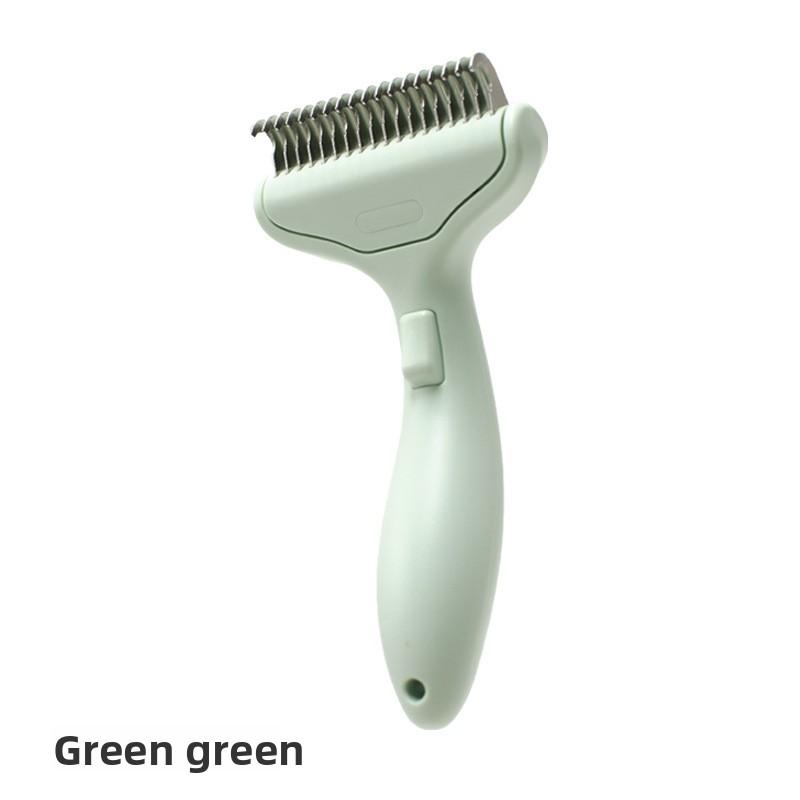 

Расческа для вычесывания колтунов, Расческа для кошек, Расческа для удаления шерсти, Красота и удаление шерсти, Расческа для питомцев, Расческа для удаления шерсти одним нажатием Cat and dog universal зелёный