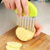 Potato Cutter Chip French Fry Maker Stainless Steel Wavy Knife French Fries Chopper Kitchen Knife Maker Tools