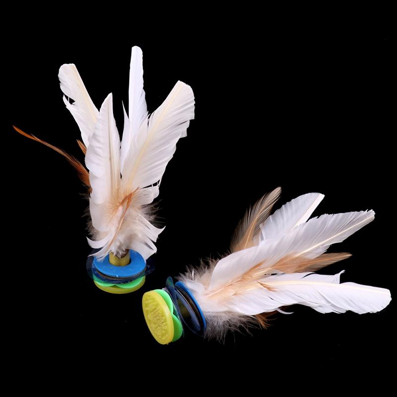 Sparka Badmintonbollar Vit Gåsfjäder Kinesisk Fotövning Sport Utomhusleksak