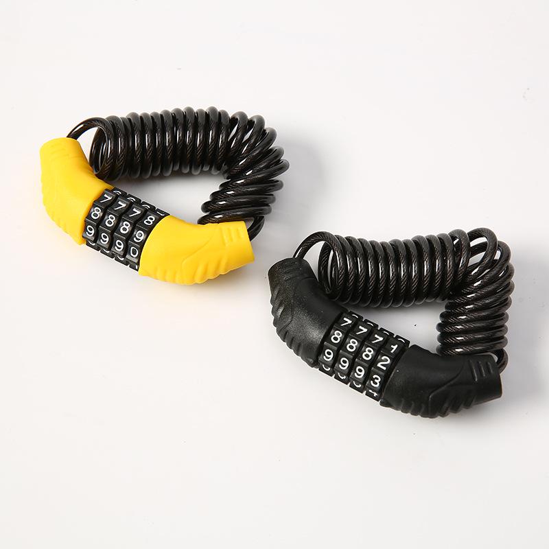 

Retractable Anti-theft Lock for Helmets and Bikes жёлтый