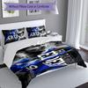 3-teiliges Chelsea FC Logo Bettwäsche-Set, Enthält 1 Bettbezug und 2 Kissenbezüge, Hautfreundlicher & Bequemer Stoff, Geeignete Bettwäsche-Sets