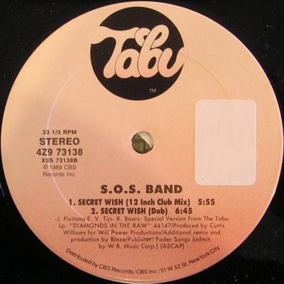 12inch Record S.O.S. BAND - Secret Wish 4Z973138 Tabu Records 1989 US Dance & Electronica Used