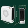 Portable Desktop Electric Heater Household High Speed Regulating Electric Heater Air Circulation Tower Fan Heating Air Cooler