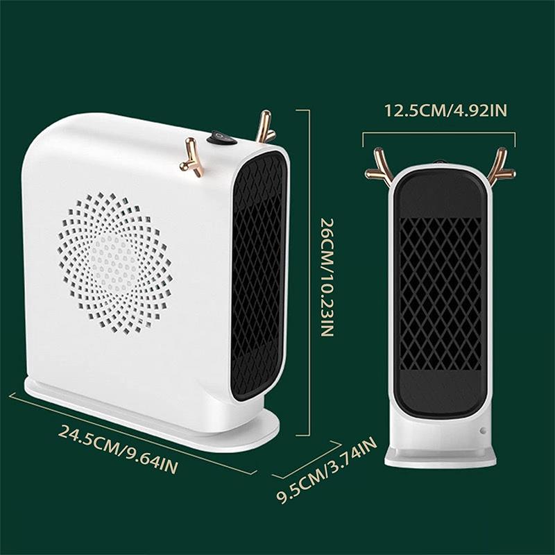 Portable Desktop Electric Heater Household High Speed Regulating Electric Heater Air Circulation Tower Fan Heating Air Cooler