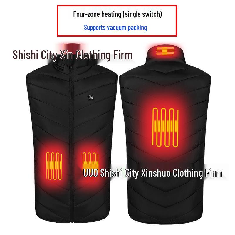 Men's Dual Control USB Heated Vest - 11 Zone, 3 Temperature Settings for Winter