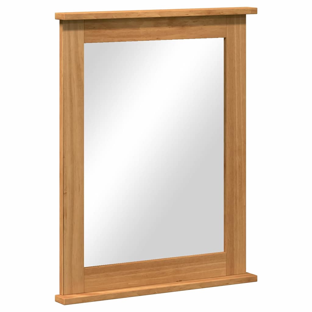 VIGO Mirror Honey Brown 55.5 x 5 x 70 cm Solid Pine Wood
