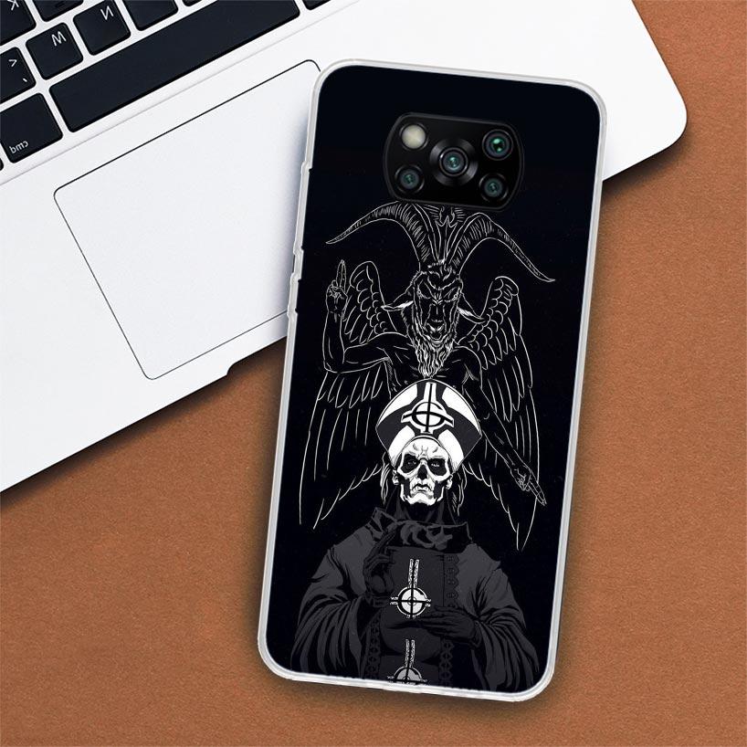 Ghost Papa Emeritus Phone Case For Xiaomi Poco X3 Nfc X4 Gt X5 Pro M5S M4 M3 M2 F5 F4 F3 F2 F1 Mi Note 10 Fundas Shell
