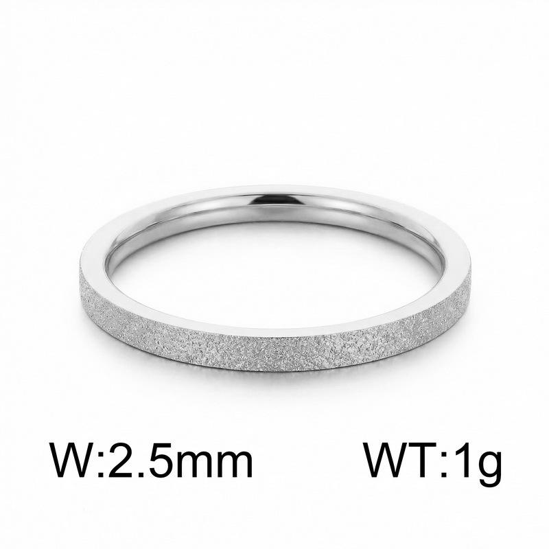 Anello Sottile in Acciaio Inossidabile Oro Opaco Placcato Oro 18K Stile Retro per Donna