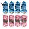 Adjustable Hook And Loop Dog Shoes 4Pcs for Hot Pavement, Breathable Mesh Boots, Summer All Season Boots Snow Mud Paw Protectors with Non-slip