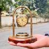 Vintage Brass Desk Clock Table Clock Antique Nautical