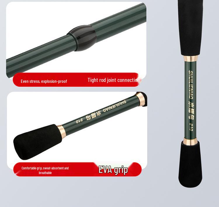 Ultra-Compact Carbon Telescopic Fishing Rod - Portable Mini Lure Rod with Gun and Straight Handle for Long Casting