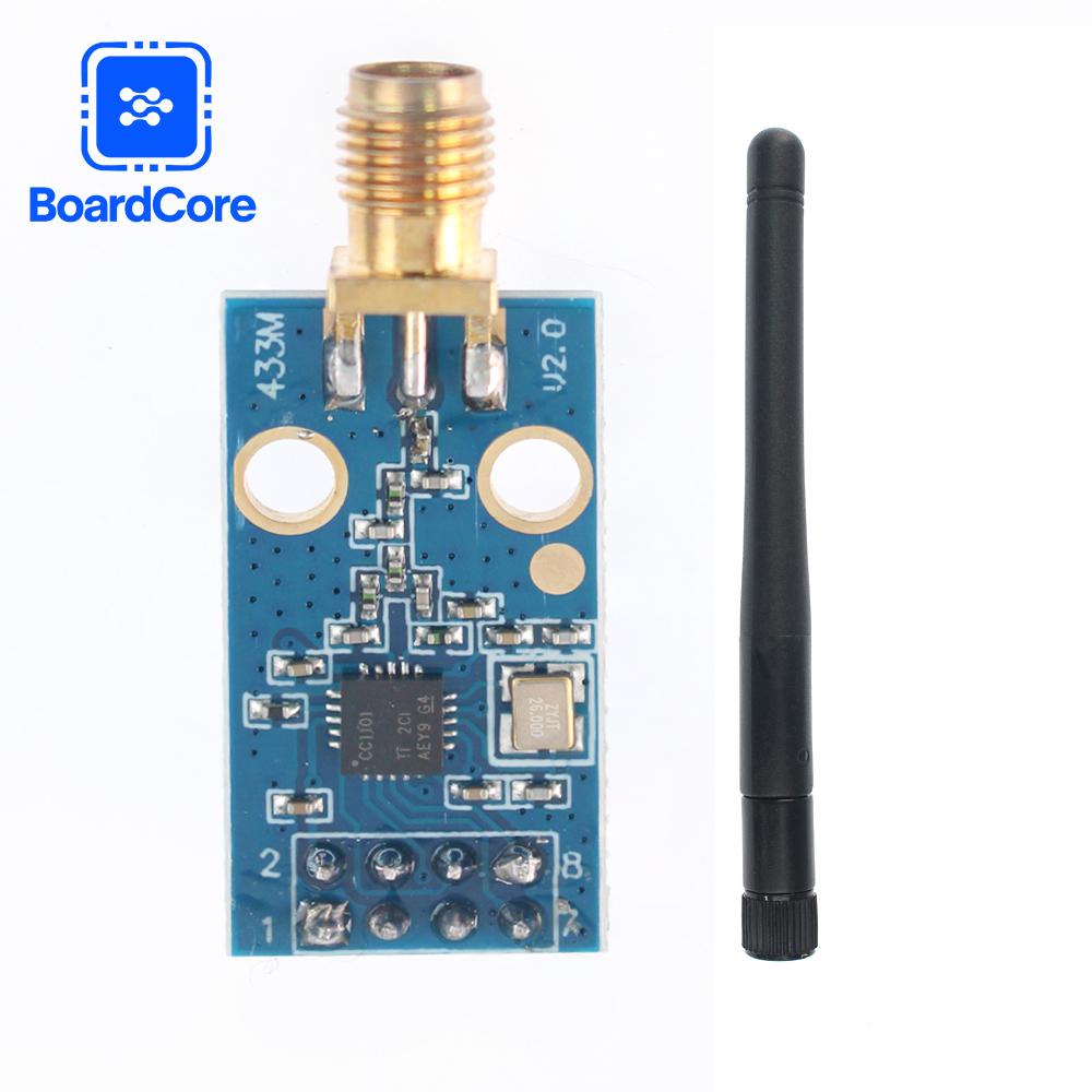 

1set CC1101 Wireless Module 433MHz With SMA Antenna Wireless Transceiver Module CC1101-SMA-long