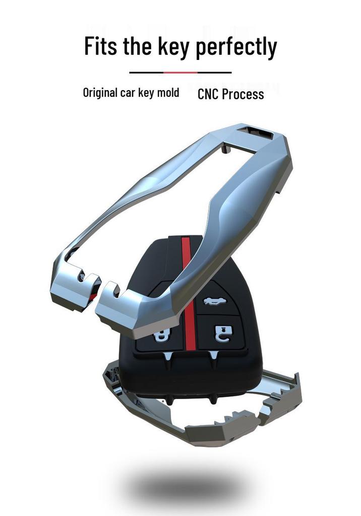 Premium Key Cover and Buckle Shell for 2021 Hongqi HS5/HS7 - Exclusive Men's Car Interior Accessory