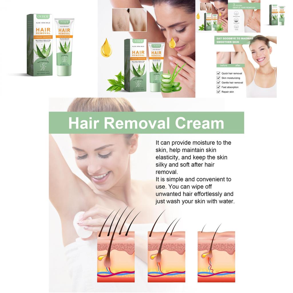 Ouhoe Gentle Fragrant Hair Removal Cream For Smooth Delicate Body And Underarm Care