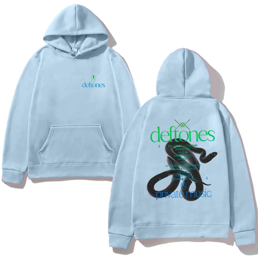 Private Music Tracklist HOODIE Deftones Singer's Same Style High Quality Harajuku Moletom with Hooded Fleece Comfortable Hoody