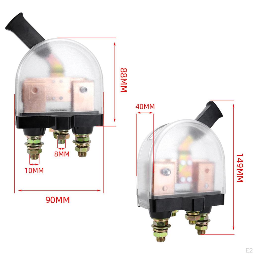 Car Battery Cut Off Switch Accessory Multipurpose Sturdy for Boat RV Clear Cover Main Power