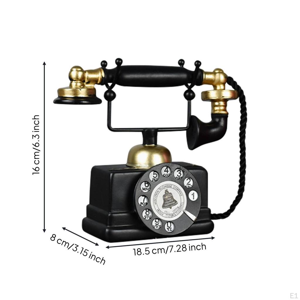 Vintage Telephone Reproduction Retro Rotary Dial Phone AntiqueStyle Ornament