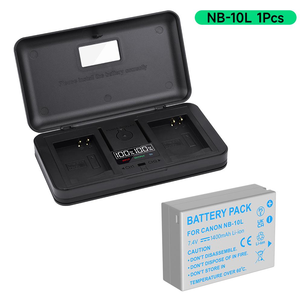 

Аккумулятор PALO 1400 мАч NB-10L NB 10L + многофункциональное зарядное устройство, бокс для хранения аккумулятора для CANON G15 G16 G1X SX40 SX50 SX60HS GX3