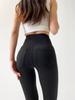 Black High-Waisted Flare Shark Pants - Women's Spring/Autumn Yoga & Fitness Hip-Lifting Tummy-Control Outerwear
