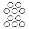 10PCS Metal Spring O Rings Zinc Alloy 28mm Round Carabiner Clips Keyrings Snap Hook Buckle for DIY Purse Shoulder Bag