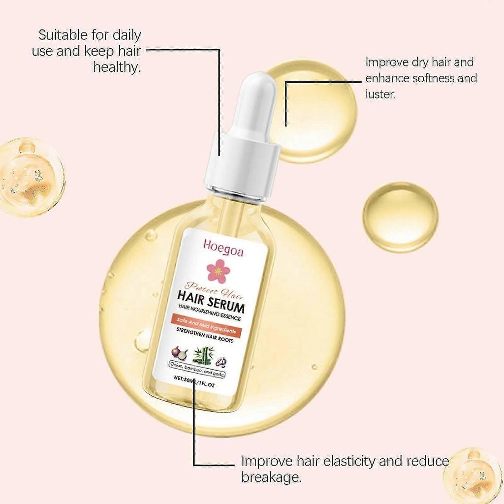 Revitalizing Hair Care Serum with Camellia Seed Oil  Moisturizing, Strengthening & Volumizing for Fuller, Thicker Hair  Lightweight, Non-Greasy Formul