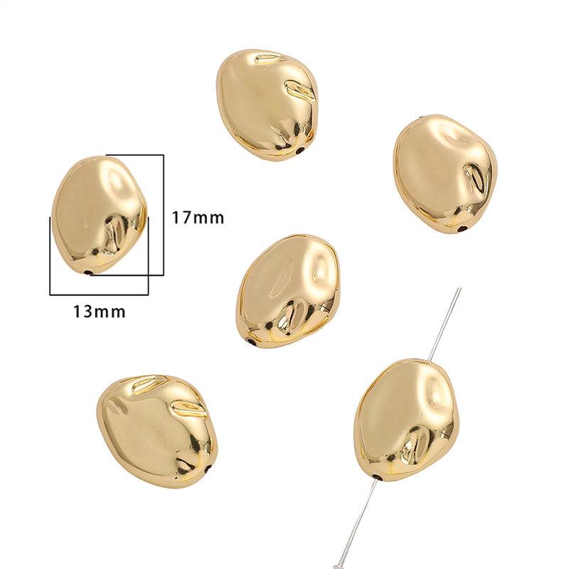 

Бусины-спейсеры из 14-каратного золота, заполненного золотом, неправильной формы барокко для браслетов и ожерелий ручной работы