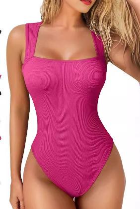 European And American New Women'S Sexy Ribbed Sleeveless Jumpsuit Body Sculpting High Elastic Abdomen Lifting Hip Slim Jumpsuit