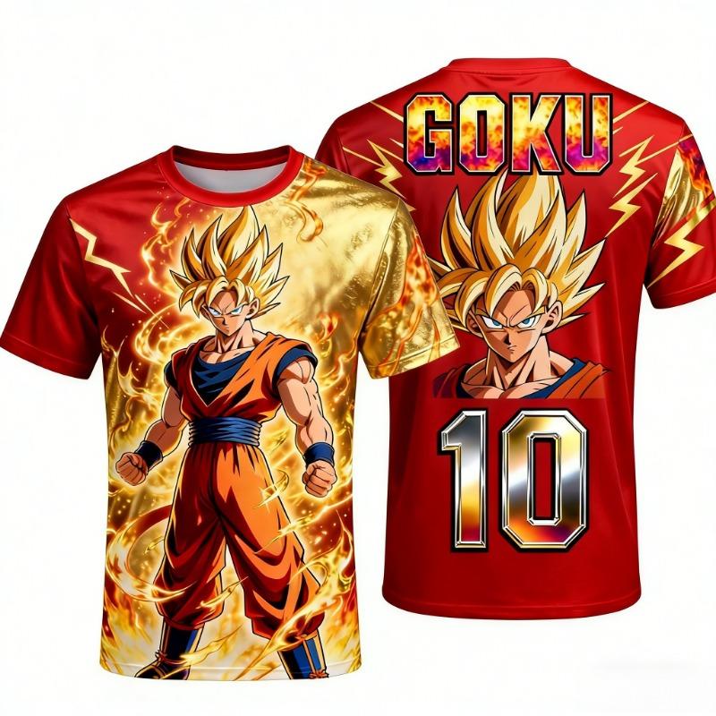 

Летняя 3D-печатная футболка Dragon Ball Z Goku для мужчин и детей, повседневная спортивная одежда для активного отдыха, футбольных матчей и многого другого XXS