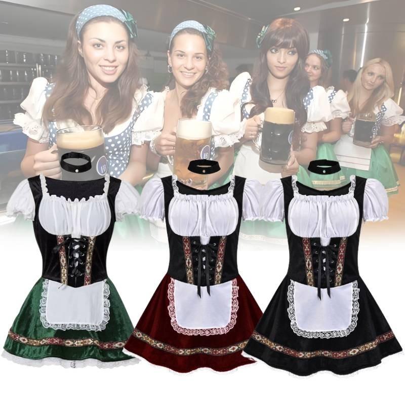 Stylish Halloween Beer Girl Dress Flattering Bodycon Stage Outfit For Women Available In Multiple Sizes