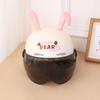1Pair/Set Cute Rabbit Ears Motorcycle Helmet Waterproof Motocross Full Face Off Road Helmet Accessories Sticker Auto Styling