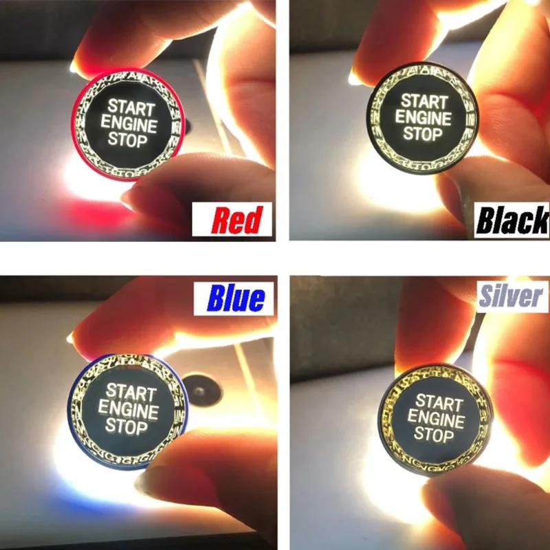 2025 Hot Racing Grills Crystal Car Start Engine Stop Switch Button Replacement Cover For Mercedes Benz A B CLA GLA GLB Class W17
