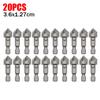 2-40pcs Hexagonal Shank Five Blade Countersunk Drill 12.5mm 5pc Woodworking Hole Opener Spot Facer Deburring Drill Bit Set