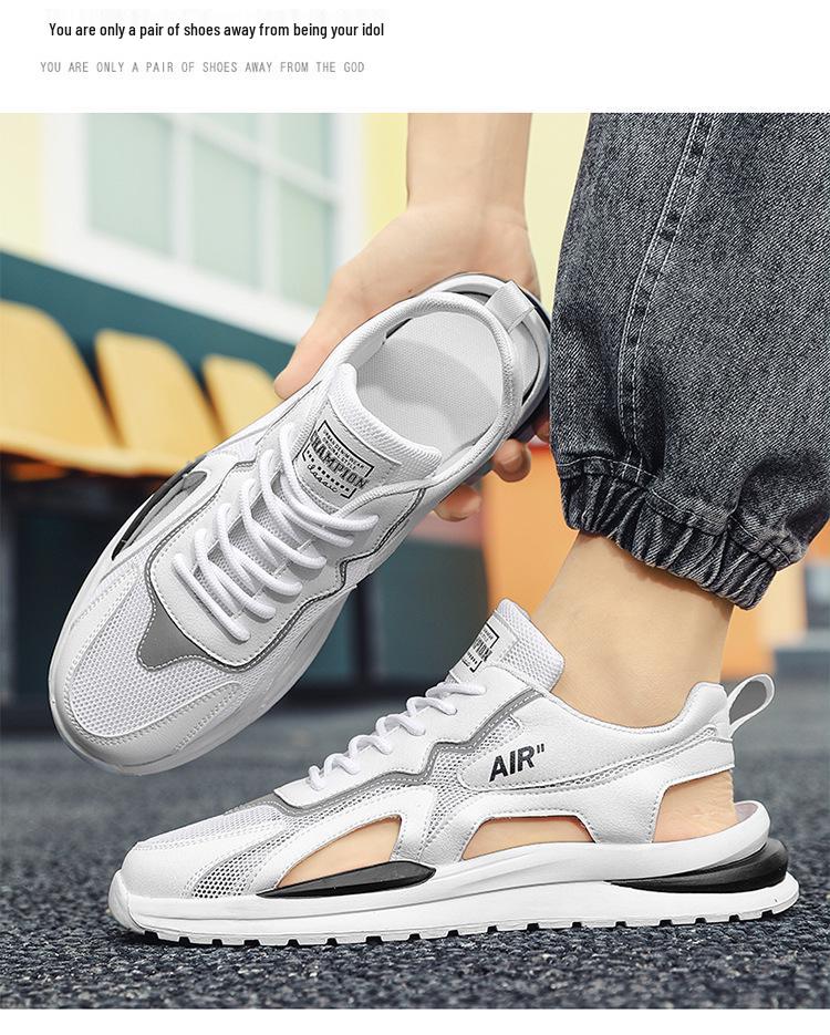 2025 Men's Breathable Summer Beach Sandals, Wear-Resistant Closed-Toe Sports Shoes for Teens