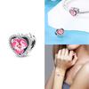 Charm Bead Charms Copper Authentic Heart Plant Lily of The Valley Rose Shamrock Bead Charms Compatible With Bracelets Jewellery Women Diy Gift