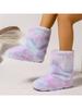 Fashion Autumn and Winter Thickened Warm Adult Large Size Middle Cylinder Anti-Slip Women's Boots