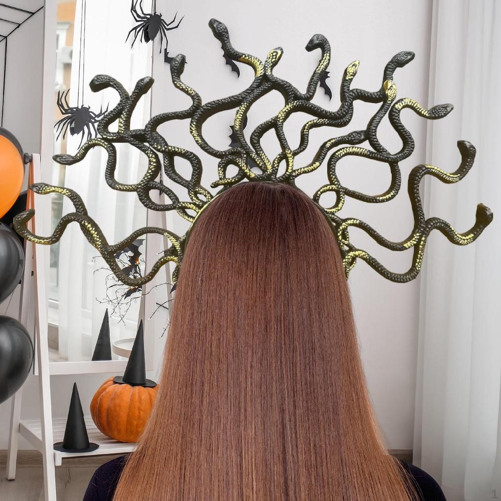 Medusa Headband Snake Costume Accessories for Party Carnival