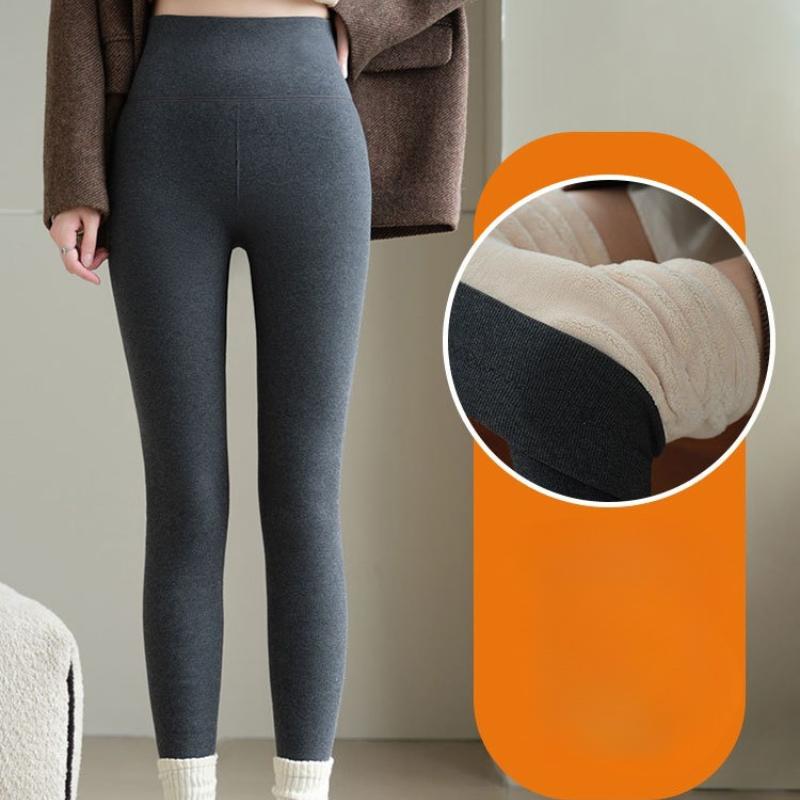 Extra Thick Winter Sherpa Leggings Women Outdoor Wear Fleece Lined Ankle Pants High Waist Stretchy Warm Thermal Cotton Pants