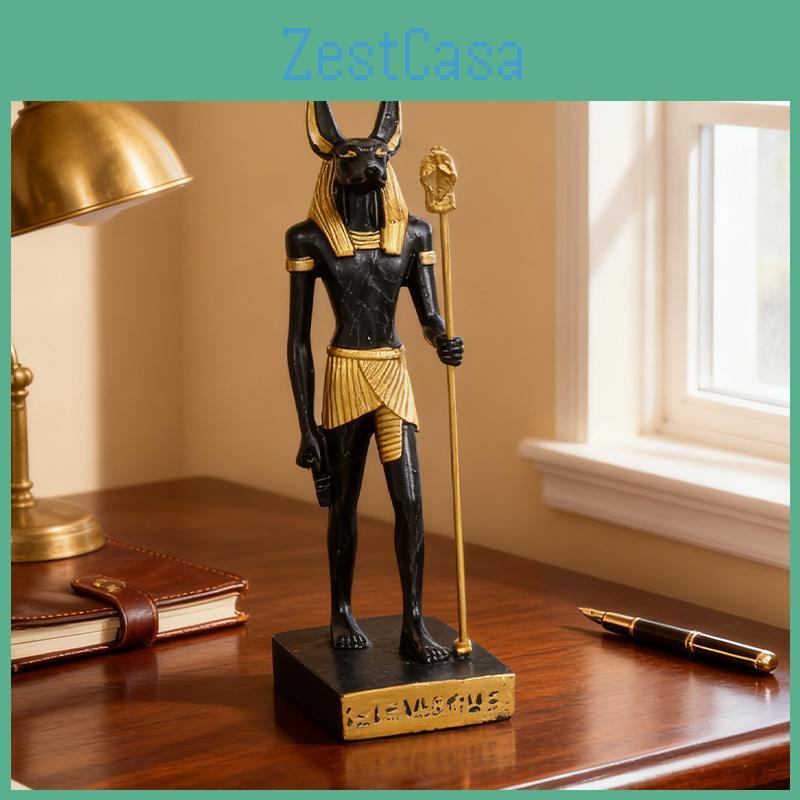 Statue Egyptian Anubis Mythology Resin Craft For Home Decoration In Bedroom Living Room And Study