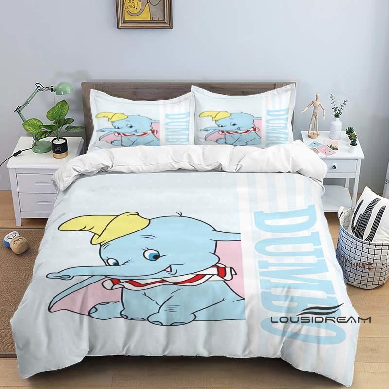 

Cute cartoon Dumbo soft and comfortable duvet cover, children s bedding set gift, extra large size, various sizes available, 135X200cm