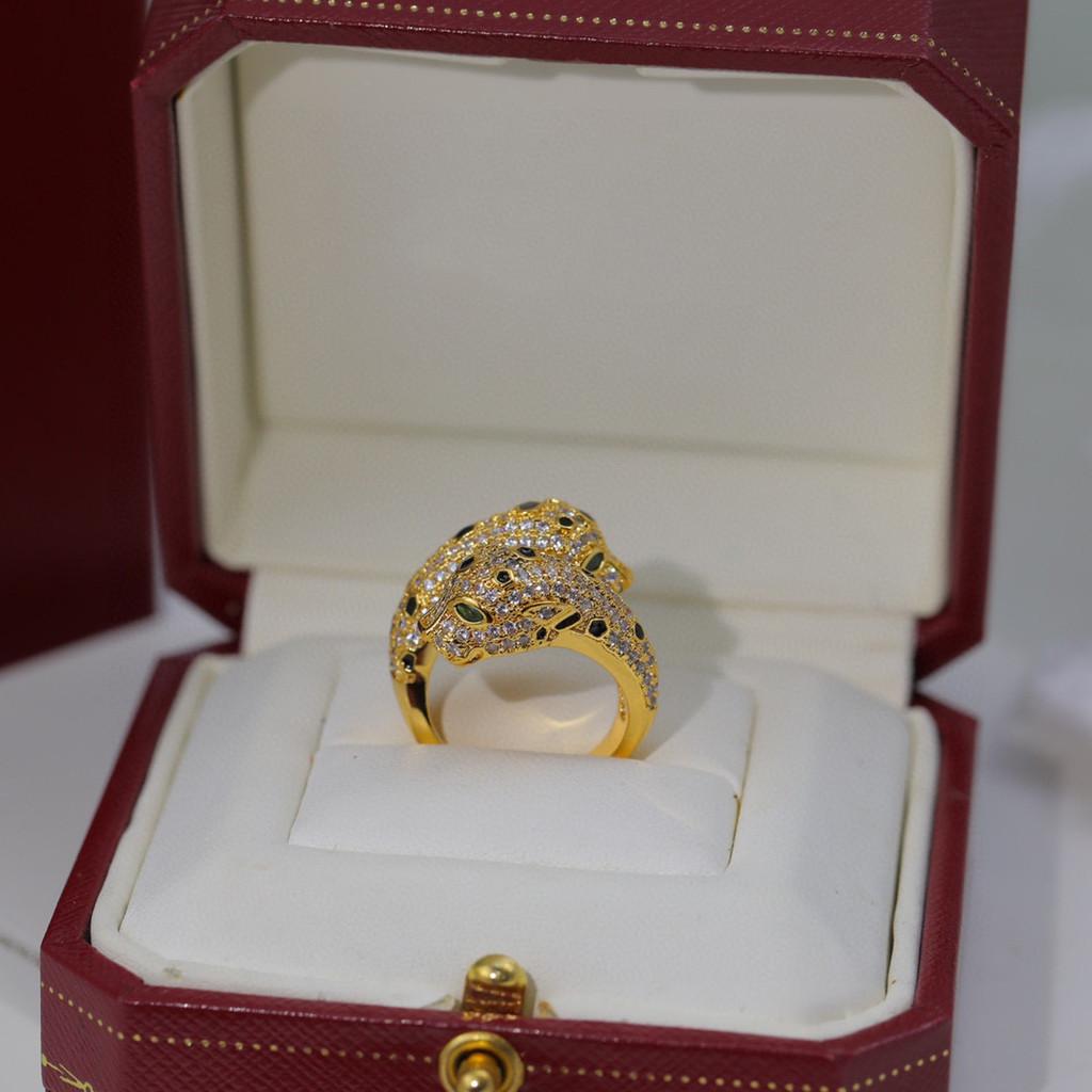 Double Leopard Opening Diamond Ring, Two Tone Anti Allergic Material, Birthday Gift, Free Shipping, Daily Outfit, Sweet and Romantic
