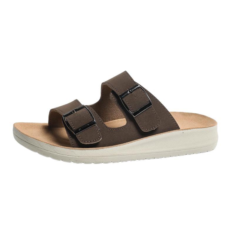 

Pegged One-piece Flip-flop for Women - New Style, Anti-slip, Flat-bottom Beach Shoes 41 коричневий