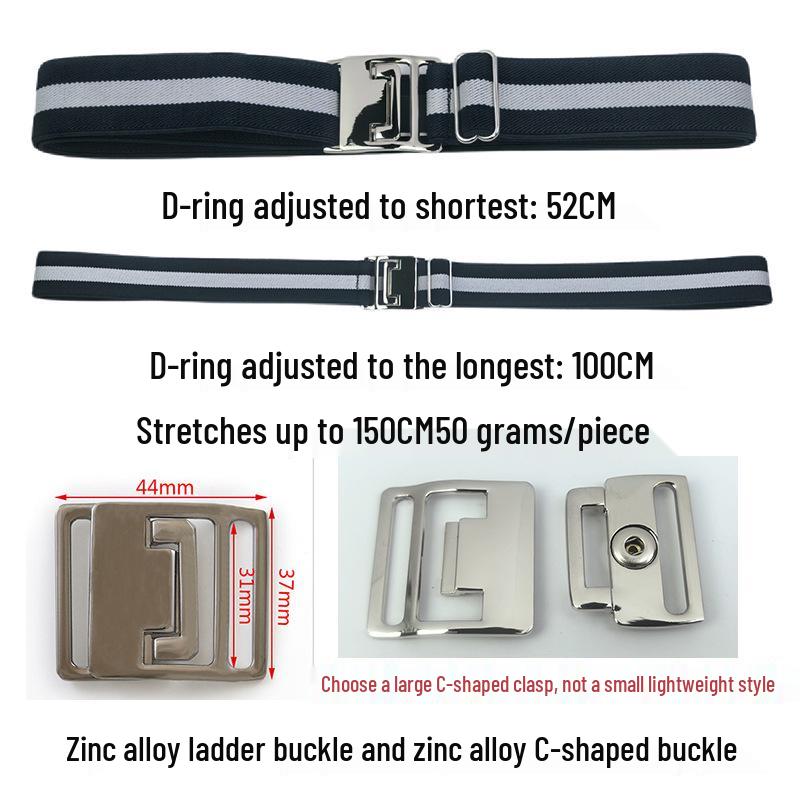 3cm Unisex Elastischer Bund Gürtel: Bequemes, nicht einschneidendes Gummiband für Hemden, Röcke und Oberbekleidung