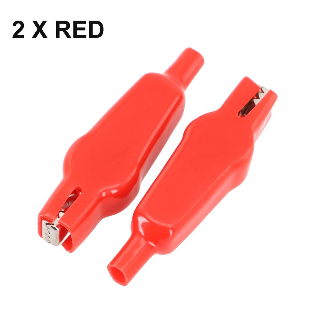 2Pcs Alligator Clip 20A PVC Sheathed Alligator Clamps DIY Test Leads Crocodile Electrical Clips Electrical Tool Parts