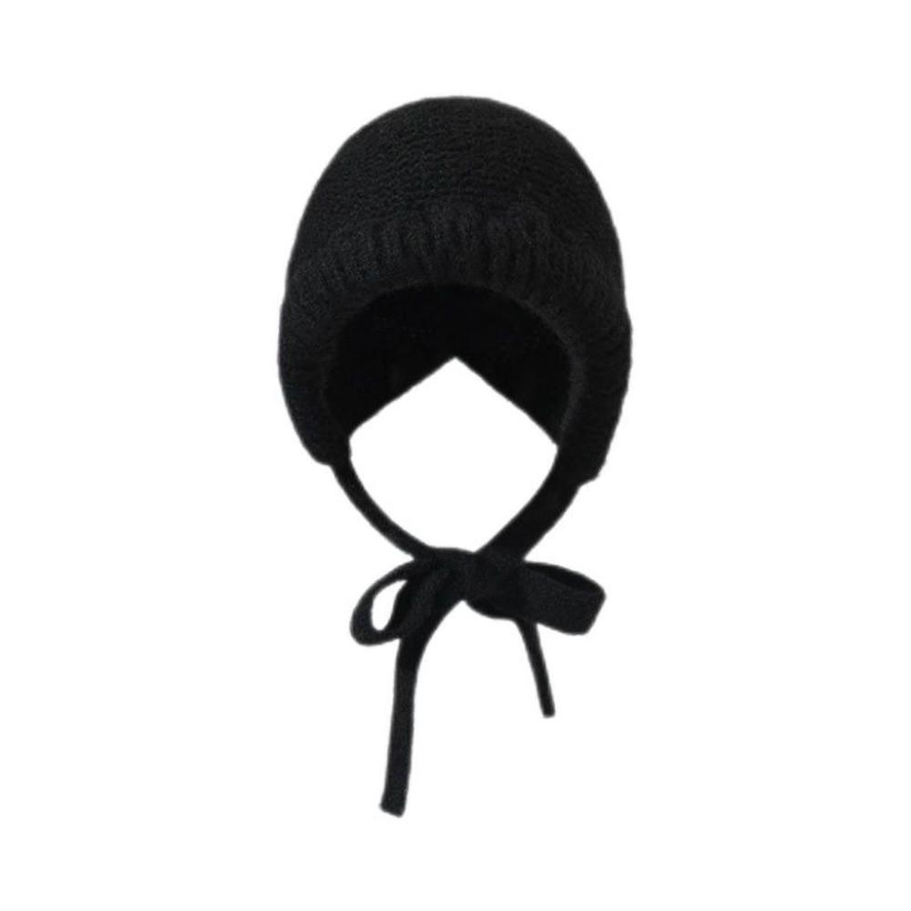 Windproof Knitted Woolen Hat Thickened Cover Head Cap Casual Beanie Cap  Winter